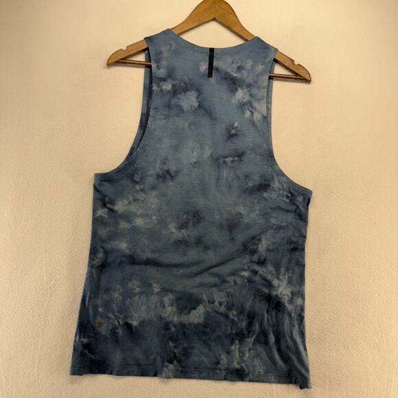 Lululemon Tank Top men's Small Blue Always Agile Diamond Tie Dye Training Gym - Picture 6 of 7